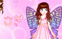 pink butterfly dressup